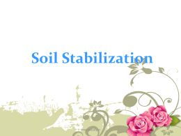 Soil Stabilization