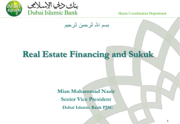 Presentation of Islamic Retail Financing