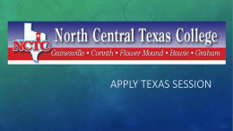 Apply Texas Session - Flower Mound High School