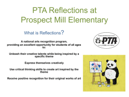 PTA Reflections at Prospect Mill Elementary