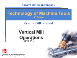 Vertical Mill Operations