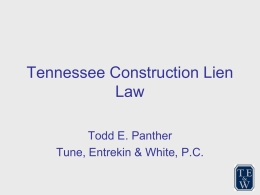 ENFORCING ARBITRATION AGREEMENTS IN TENNESSEE