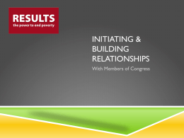 Initiating & Building Relationships