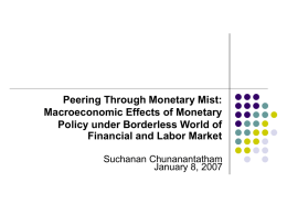 Peering Through Monetary Mist: Macroeconomic Effects of