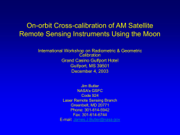 On-orbit Cross-calibration of AM Satellite Remote Sensing