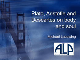 Aristotle and Descartes on being a person