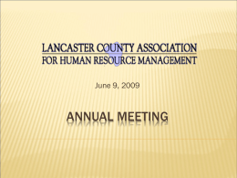 Lancaster County Association for Human Resource Management