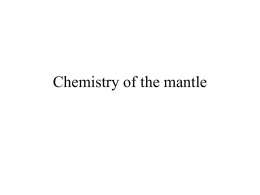 Chemistry of the mantle