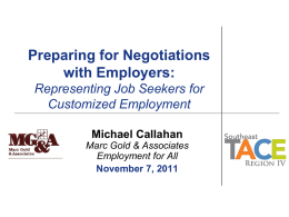 Preparing for Negotiations with Employers