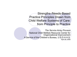 Child Welfare Systems of Care
