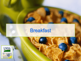 Breakfast - Team Nutrition Home
