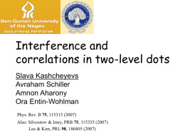 Interference and correlations in two