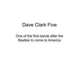 Dave Clark Five - Frank Markovich