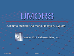 UMORS - Vander Kooi and Associates, Inc.