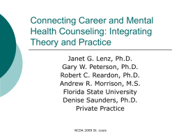 Connecting Career and Mental Health Counseling