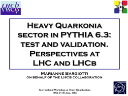 Heavy Quarkonia sector in PYTHIA 6.324