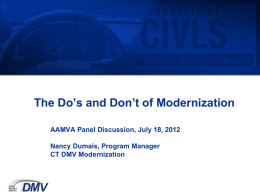 The Do’s and Don’t of Modernization