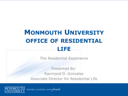 Monmouth University Residential Life