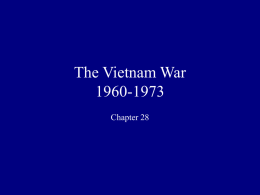 The Vietnam War 1960-1973