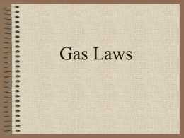 Gas Laws - Valley Mills Independent School District