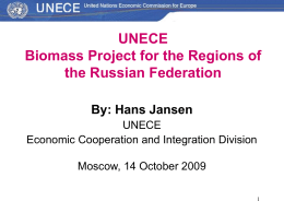 UNECE Project Presentation June 2002