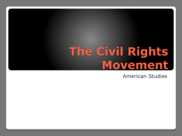 The Civil Rights Movement - Licking Heights School District