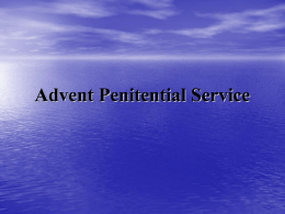 Advent Penitential Service