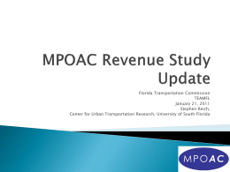 MPOAC Revenue Study Update