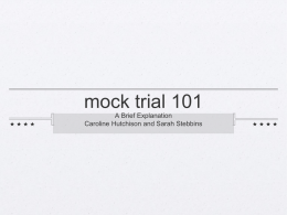mock trial 101