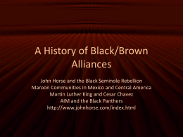 A History of Black/Brown Alliances