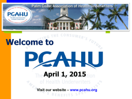 Welcome to the Palm Coast Association of Health