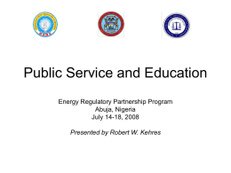 Public Service and Education - National Association of
