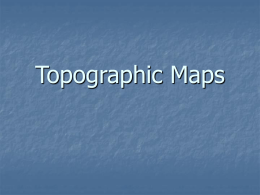 Topographic Maps - Mrs. Coatsworth