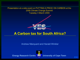 enerbal show - Energy Research Centre (UCT)