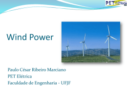 Wind Power - Universidade Federal de Juiz de Fora