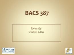 BACS 387 - University of Northern Colorado