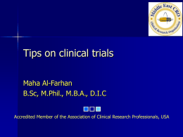 Writing Clinical Trial Protocol