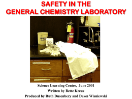 Safety in the Lab - University of Michigan