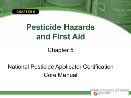 Pesticide Hazards & First Aid