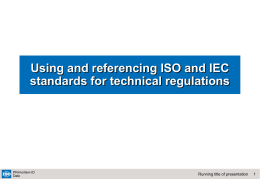 Using and referencing ISO and IEC standards for