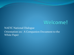 Welcome! [www.naeyc.org]