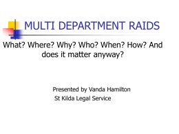 Multi Department raids-Vanda Hamilton