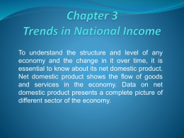Chapter 3 Trends in National Income