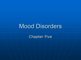 Mood Disorders - Texas Christian University