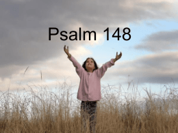 Psalm 148 - Church Schools East