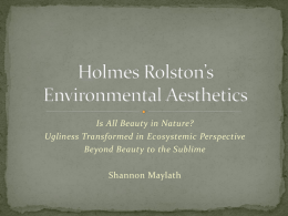 Rolston Holmes’ Environmental Ethics