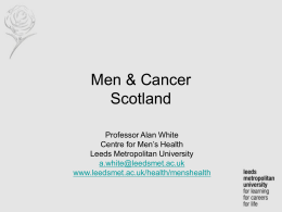 Men & Cancer – Cancer Research UK