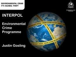 The INTERPOL Environmental Crime Programme