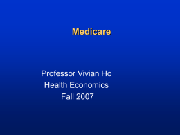 Medicare and Medicaid, Part II