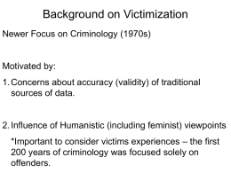 The Cultural Imagery of Victimization